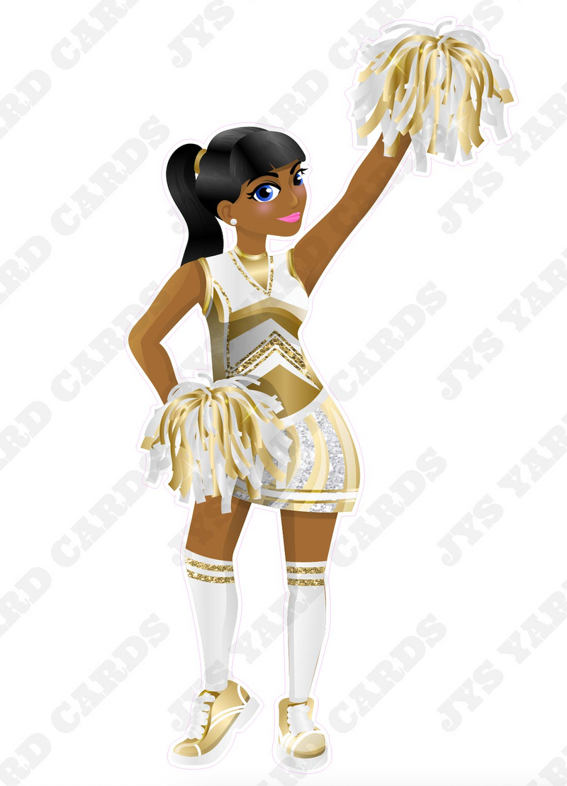 CHEERLEADER CUTIE 1: BROWN - Yard Card Signs by JYS International