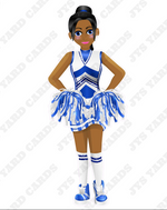 CHEERLEADER CUTIE 2: BROWN - Yard Card Signs by JYS International