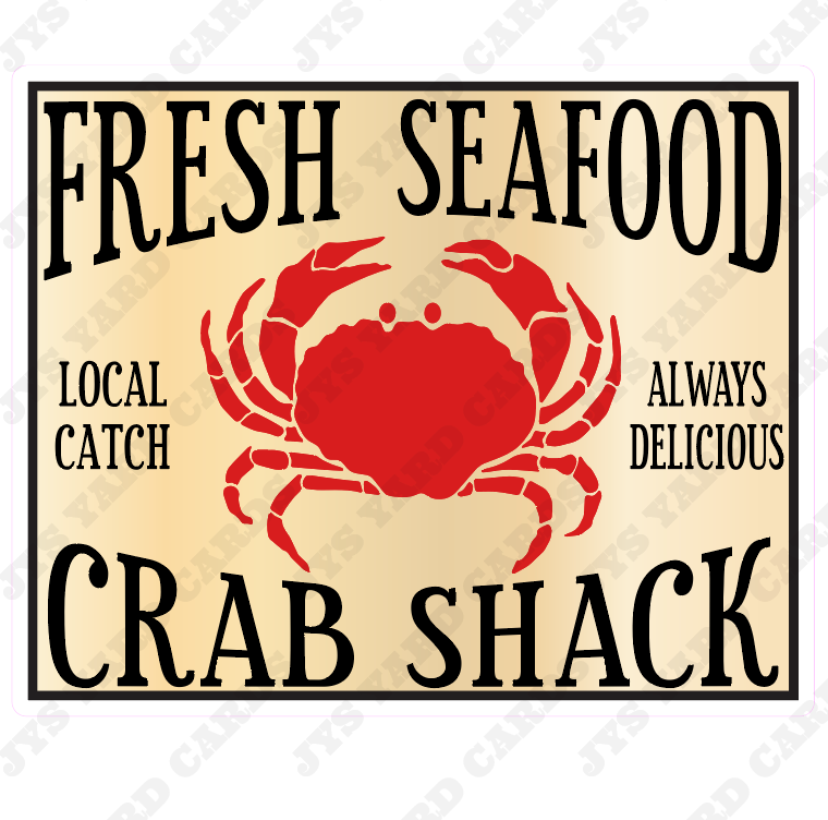 CRAB SHACK - Yard Card Signs by JYS International