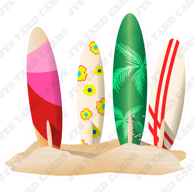 SURFBOARDS - Yard Card Signs by JYS International