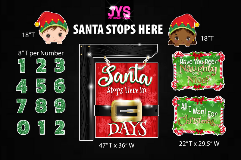 25 DAYS OF CHRISTMAS (INTERACTIVE SET) - Yard Card Signs by JYS International