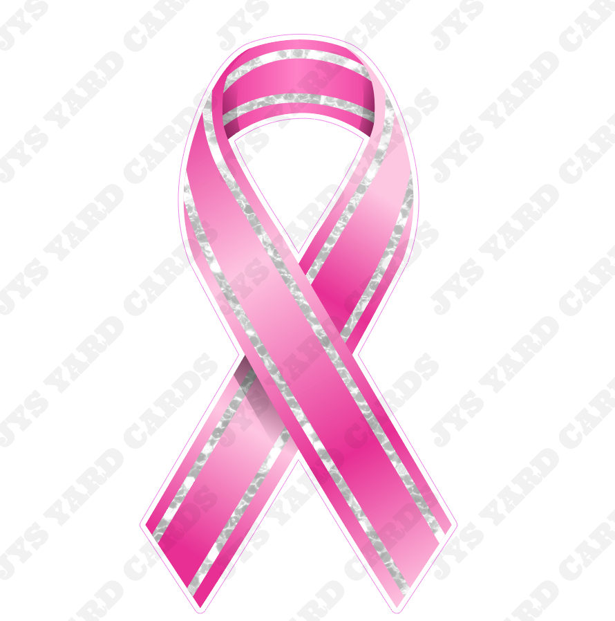 BREAST CANCER RIBBON 2 - Yard Card Signs by JYS International