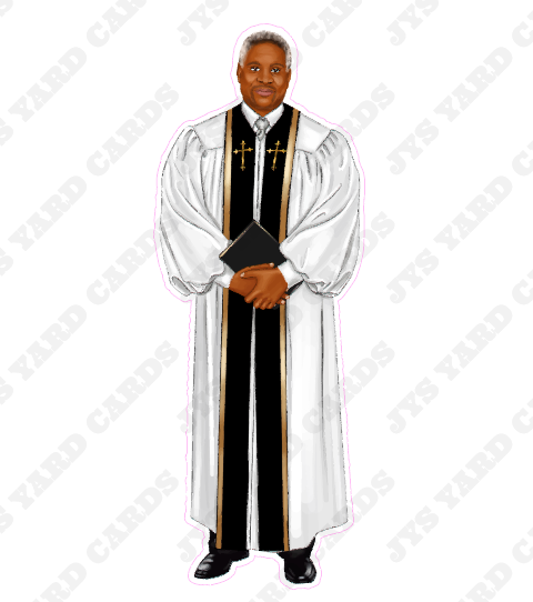 BROWN PASTOR - Yard Card Signs by JYS International