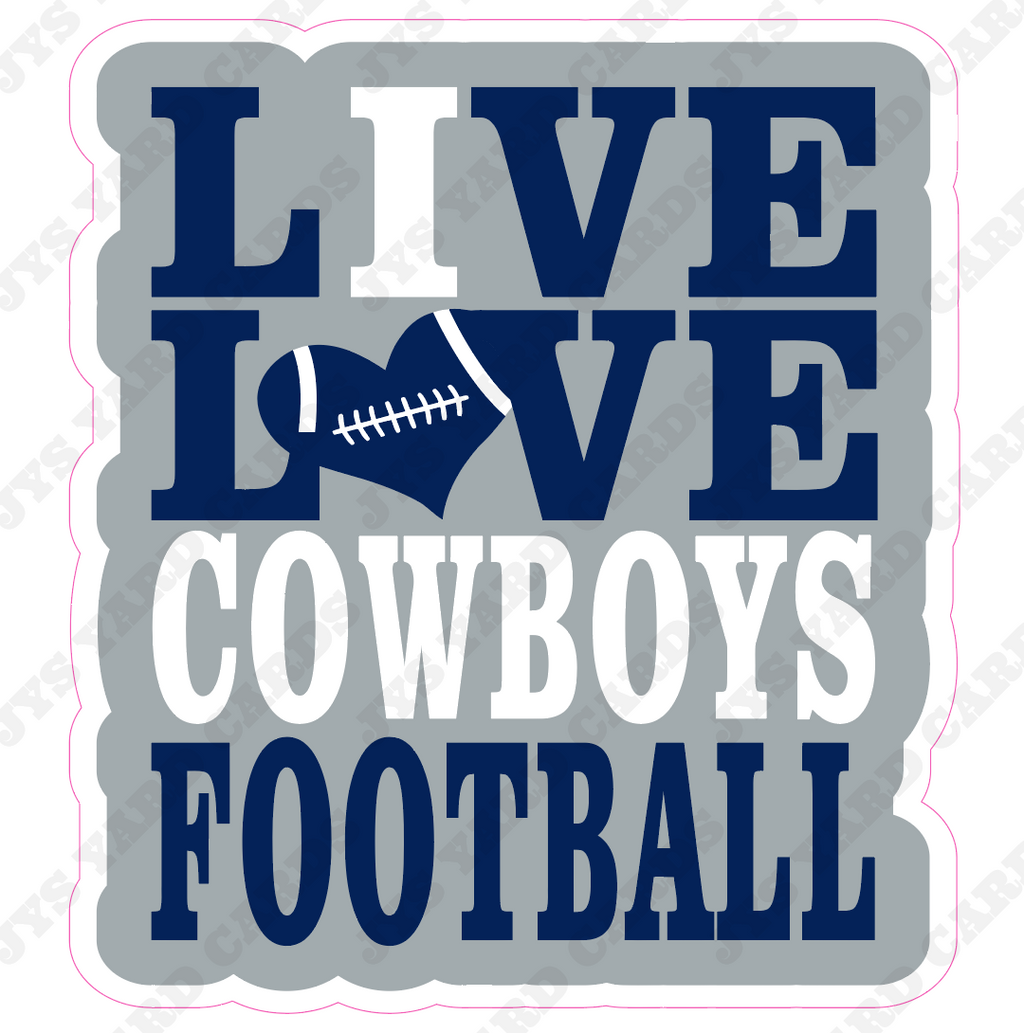 COWBOYS 2 - Yard Card Signs by JYS International