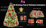 OH CHRISTMAS TREE! W/ XMAS CENTERPIECE: Light It Up Optional - Yard Card Signs by JYS International