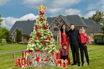 OH CHRISTMAS TREE! W/ XMAS CENTERPIECE: Light It Up Optional - Yard Card Signs by JYS International