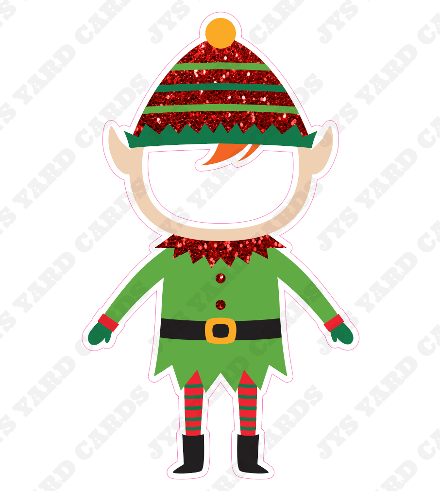 ELF BOY PHOTO OP - Yard Card Signs by JYS International