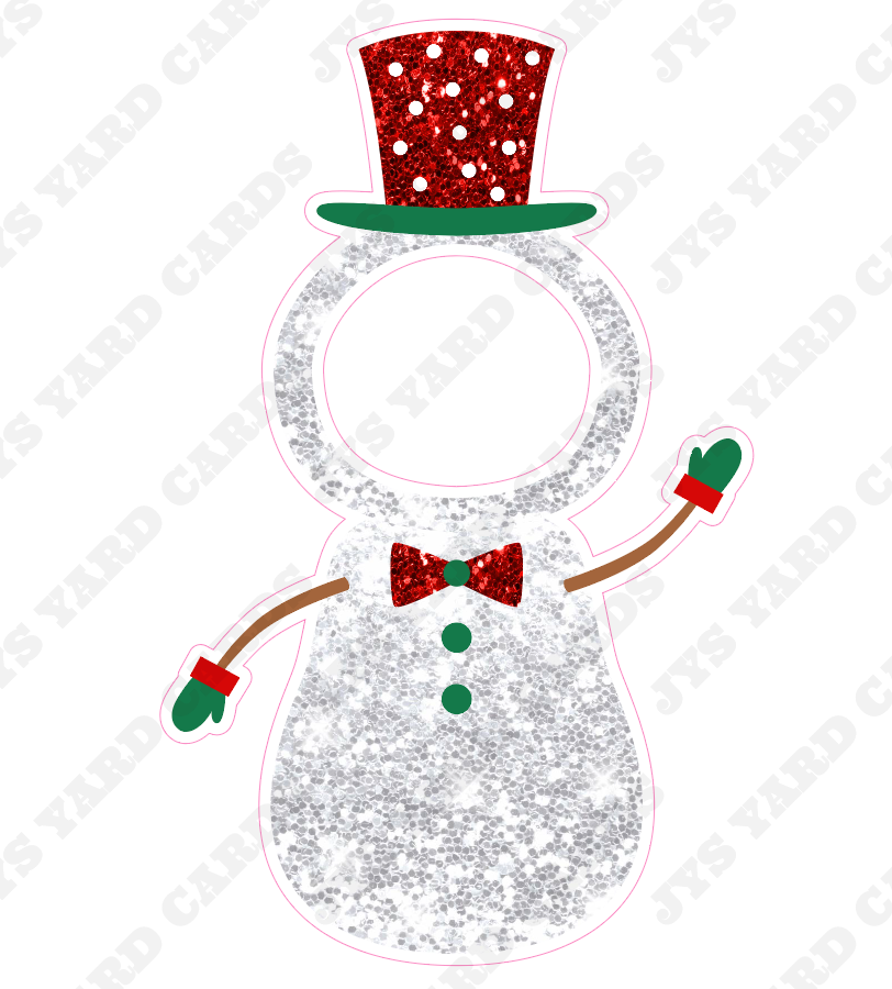 SNOWMAN PHOTO OP - Yard Card Signs by JYS International