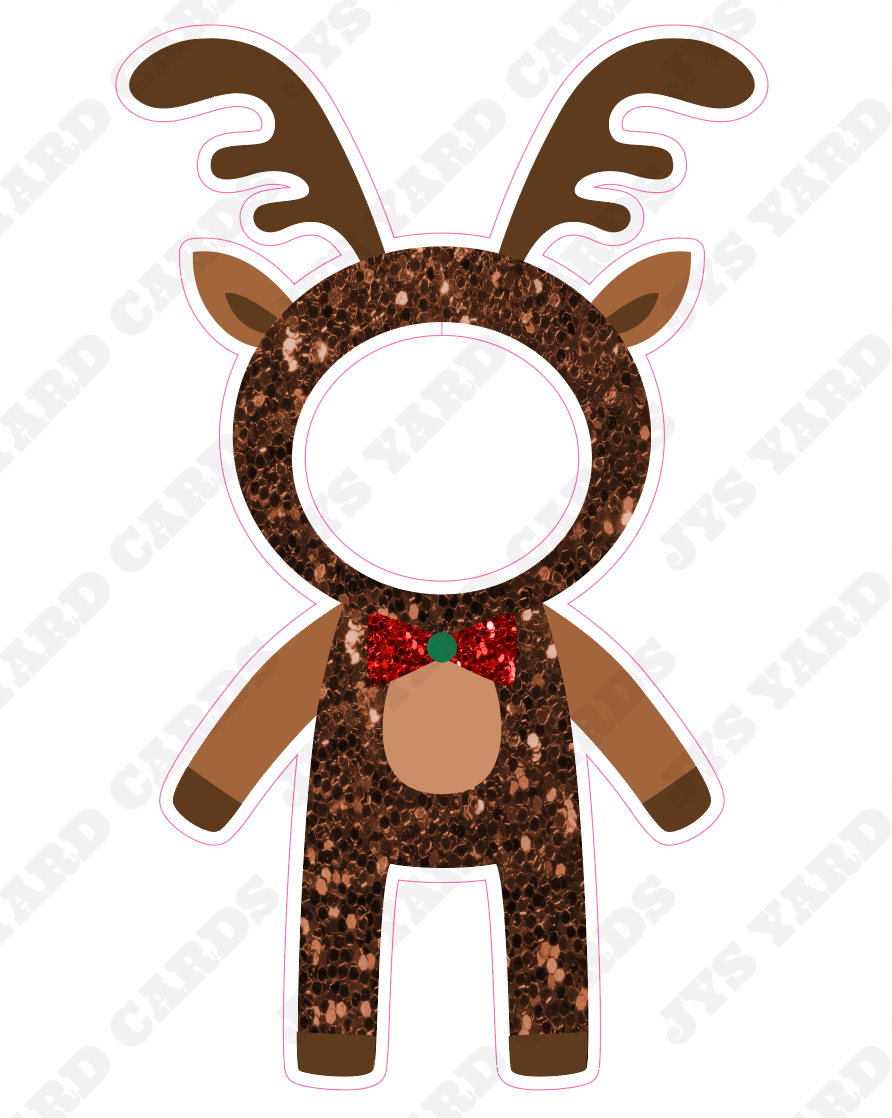 REINDEER PHOTO OP - Yard Card Signs by JYS International