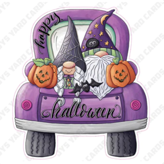 HALLOWEEN PICKUP: 4FT (EZ FOLD) - Yard Card Signs by JYS International