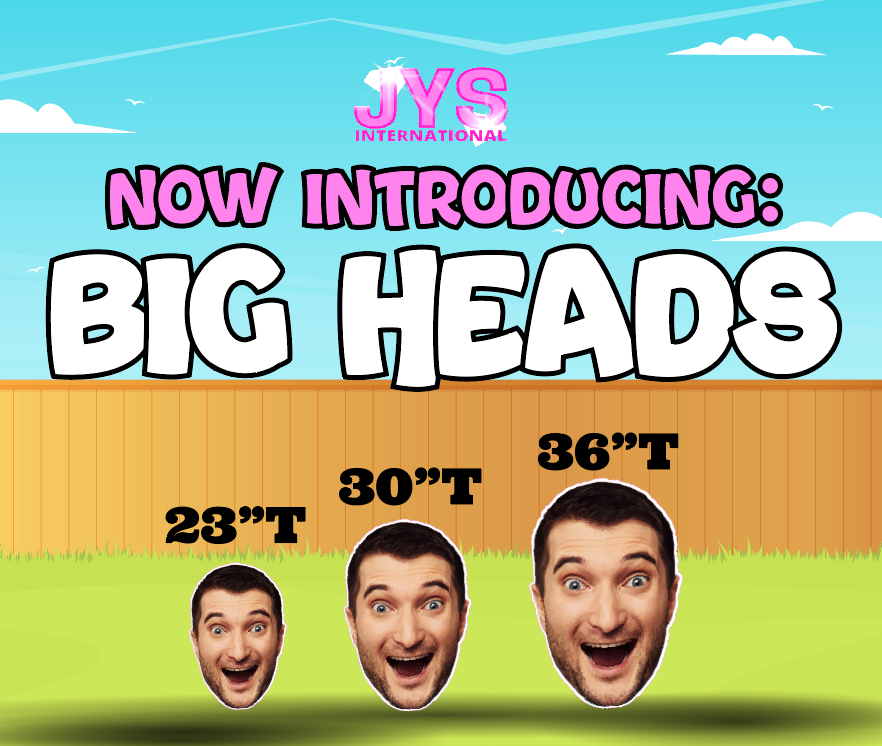 JYS CUSTOM BIG HEADS: Multi-Pack - Yard Card Signs by JYS International