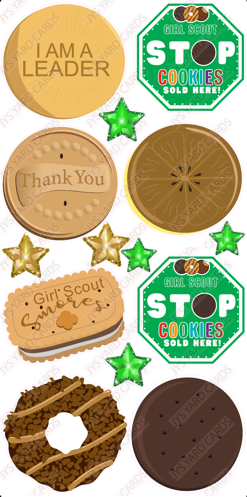 GIRL SCOUT COOKIES - Yard Card Signs by JYS International