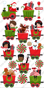 SANTA TRAIN - Yard Card Signs by JYS International