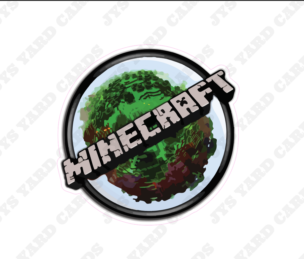 MINECRAFT 4 - Yard Card Signs by JYS International