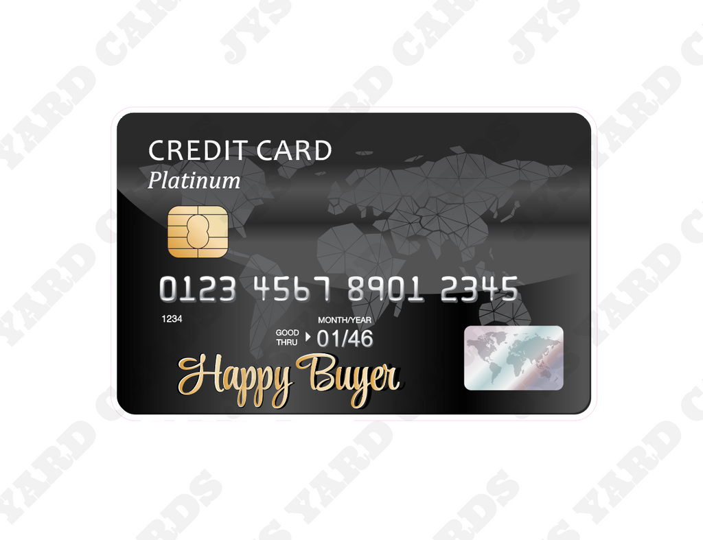 CREDIT CARD - Yard Card Signs by JYS International