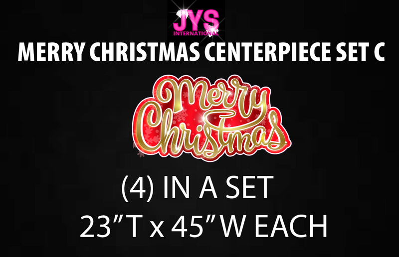 MERRY CHRISTMAS CENTERPIECE PACK C - Yard Card Signs by JYS International