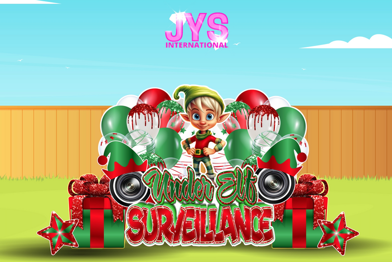 UNDER ELF SURVEILLANCE DOUBLE PACK - Yard Card Signs by JYS International