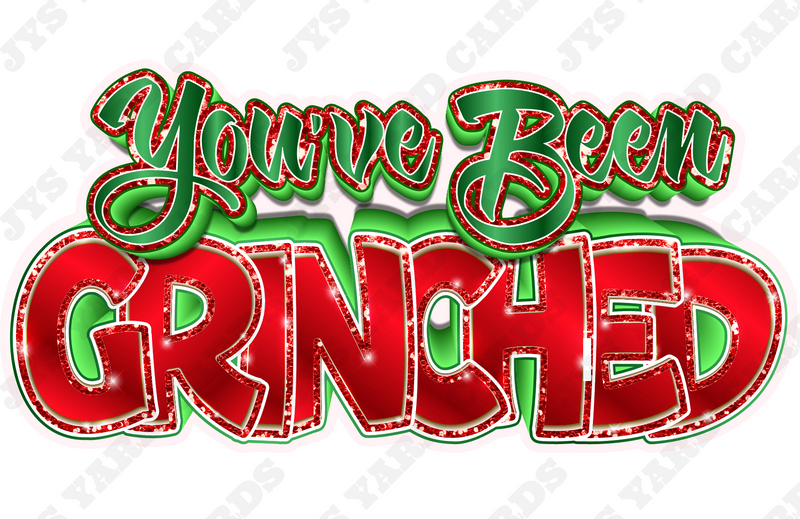 YOU'VE BEEN GRINCHED CENTERPIECE - Yard Card Signs by JYS International