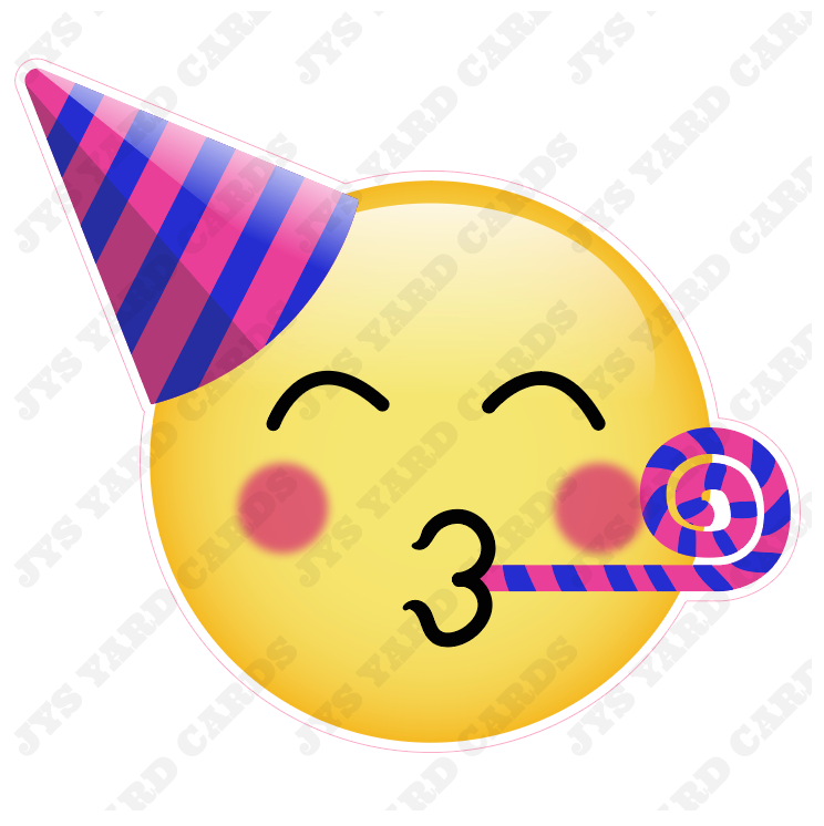 BIRTHDAY EMOJI 1 - Yard Card Signs by JYS International