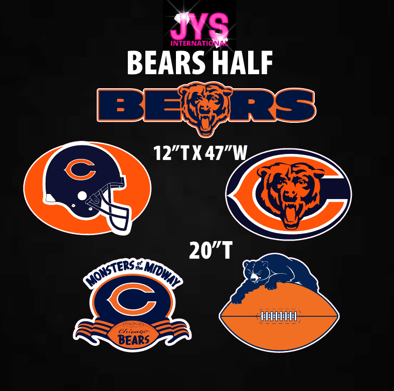 BEARS: HALF SHEET - Yard Card Signs by JYS International