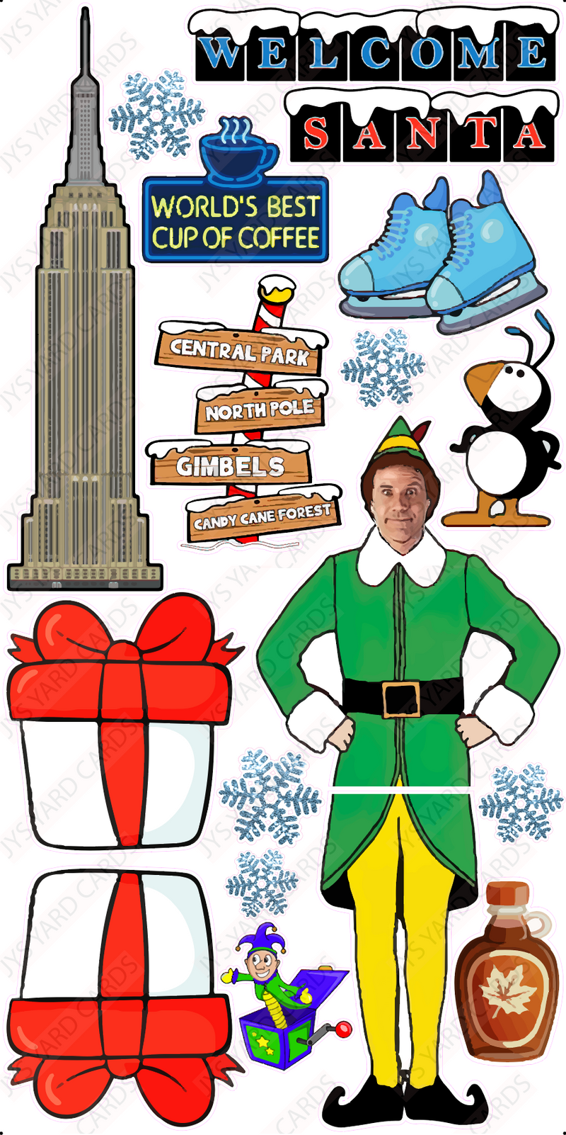 5.5ft BUDDY ELF - Yard Card Signs by JYS International