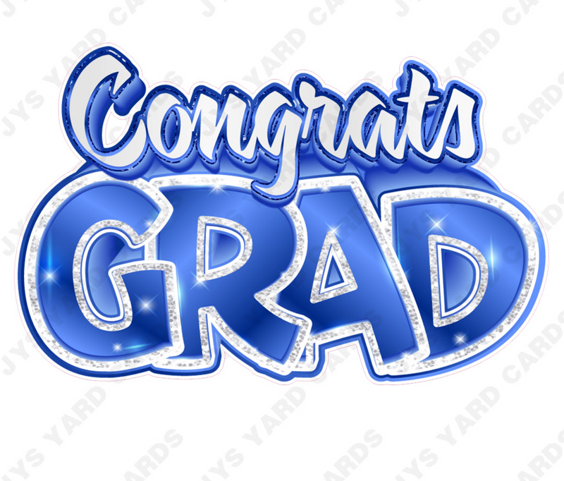 Single Congrats Grad Centerpiece: Multiple Colors - Yard Card Signs by JYS International