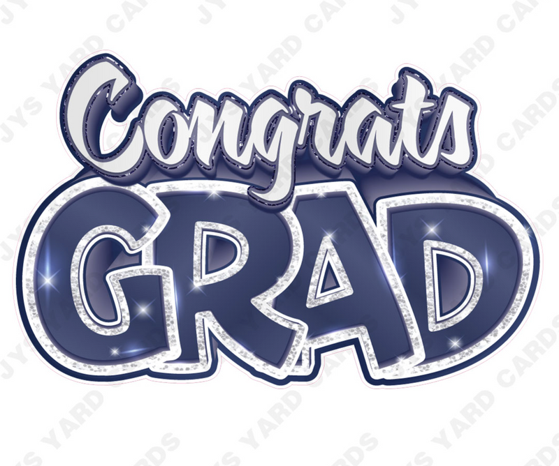 Single Congrats Grad Centerpiece: Multiple Colors - Yard Card Signs by JYS International