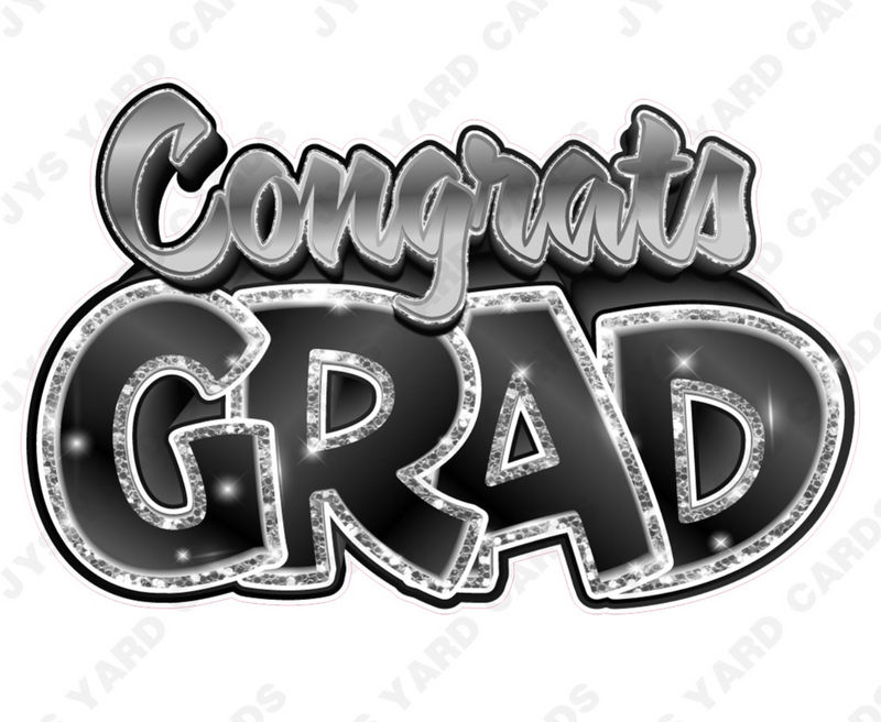 Pick 3 Congrats Grad Centerpiece: Multiple Colors - Yard Card Signs by JYS International