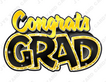 Single Congrats Grad Centerpiece: Multiple Colors - Yard Card Signs by JYS International