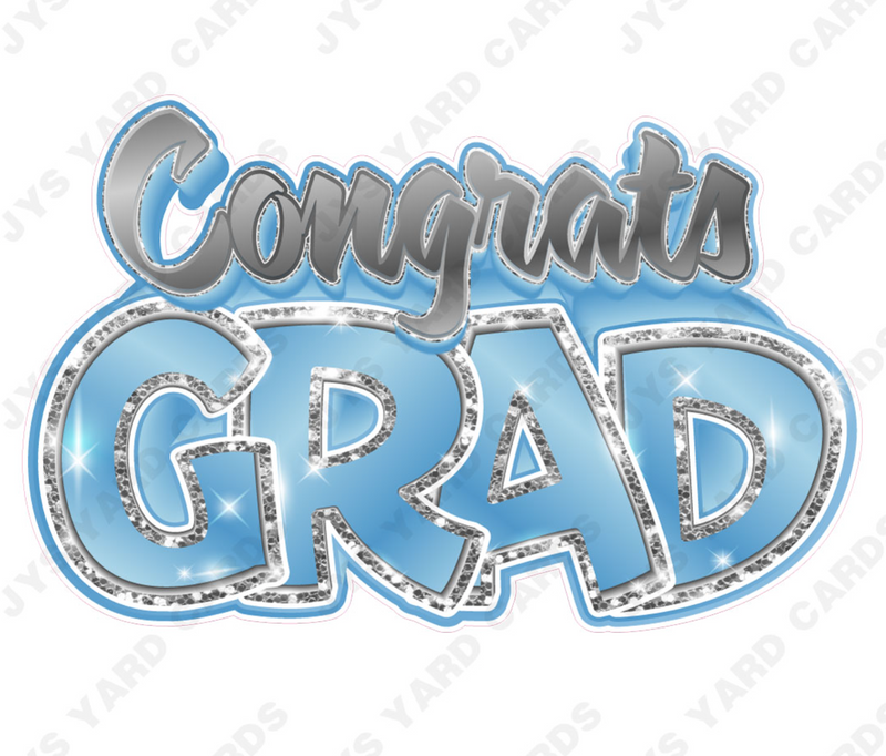 Pick 3 Congrats Grad Centerpiece: Multiple Colors - Yard Card Signs by JYS International