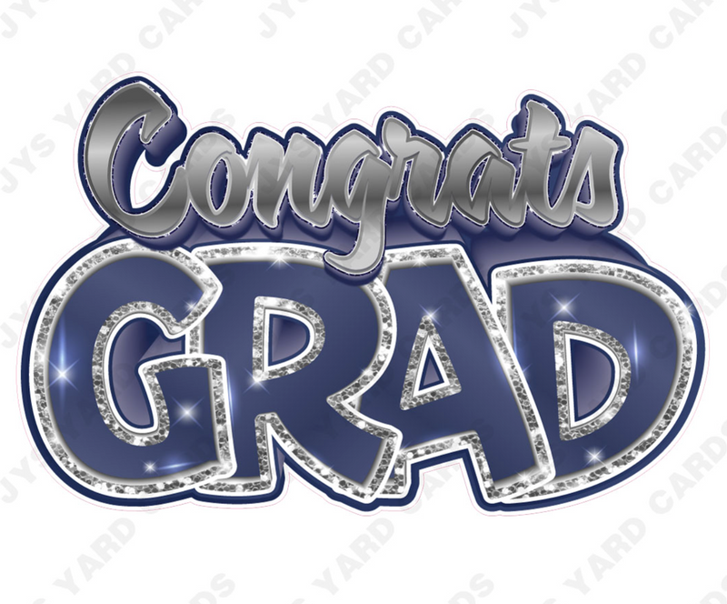 Pick 3 Congrats Grad Centerpiece: Multiple Colors - Yard Card Signs by JYS International