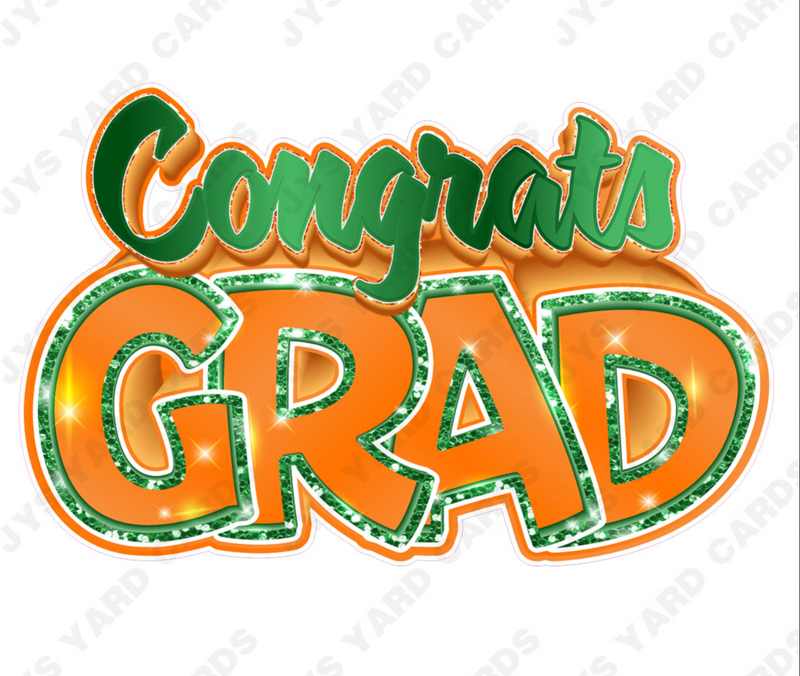 Pick 3 Congrats Grad Centerpiece: Multiple Colors - Yard Card Signs by JYS International