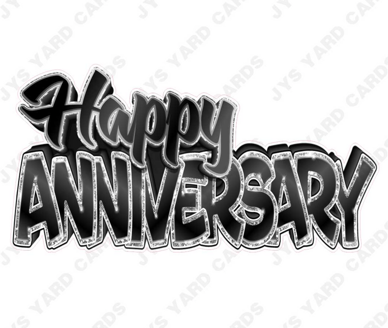 Single Anniversary Centerpiece: Multiple Colors - Yard Card Signs by JYS International