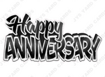 Single Anniversary Centerpiece: Multiple Colors - Yard Card Signs by JYS International