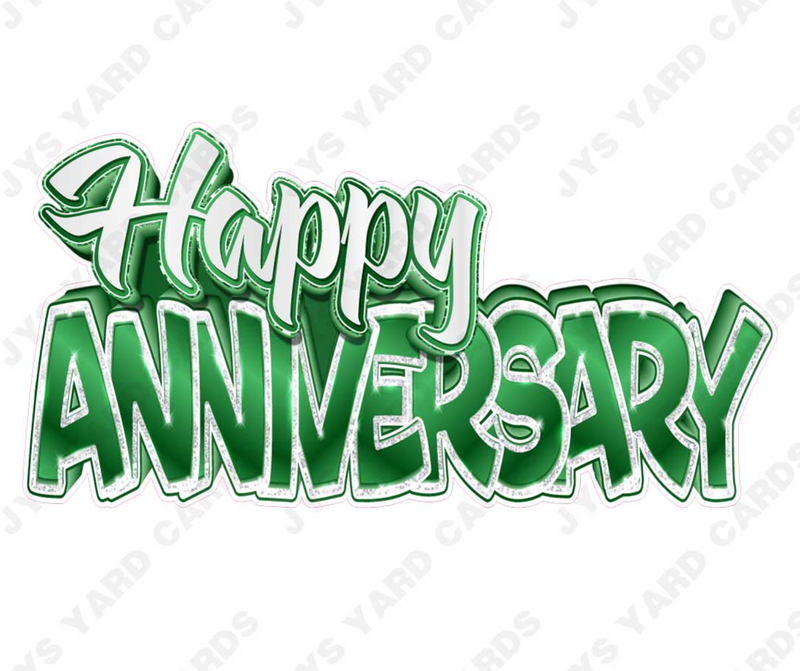 Anniversary Centerpiece: Multiple Colors - Yard Card Signs by JYS International