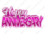 Single Anniversary Centerpiece: Multiple Colors - Yard Card Signs by JYS International