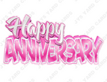 Single Anniversary Centerpiece: Multiple Colors - Yard Card Signs by JYS International