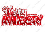 Single Anniversary Centerpiece: Multiple Colors - Yard Card Signs by JYS International