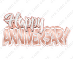 Anniversary Centerpiece: Multiple Colors - Yard Card Signs by JYS International