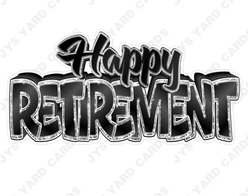 Single Retirement Centerpiece: Multiple Colors - Yard Card Signs by JYS International