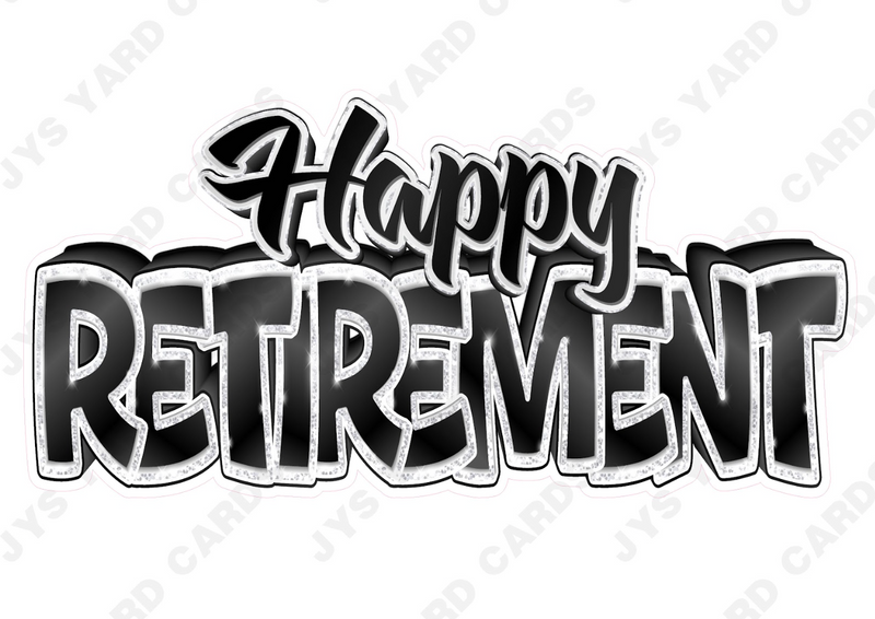 Retirement Centerpiece: Multiple Colors - Yard Card Signs by JYS International