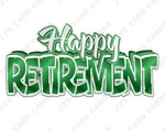 Single Retirement Centerpiece: Multiple Colors - Yard Card Signs by JYS International