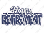 Single Retirement Centerpiece: Multiple Colors - Yard Card Signs by JYS International