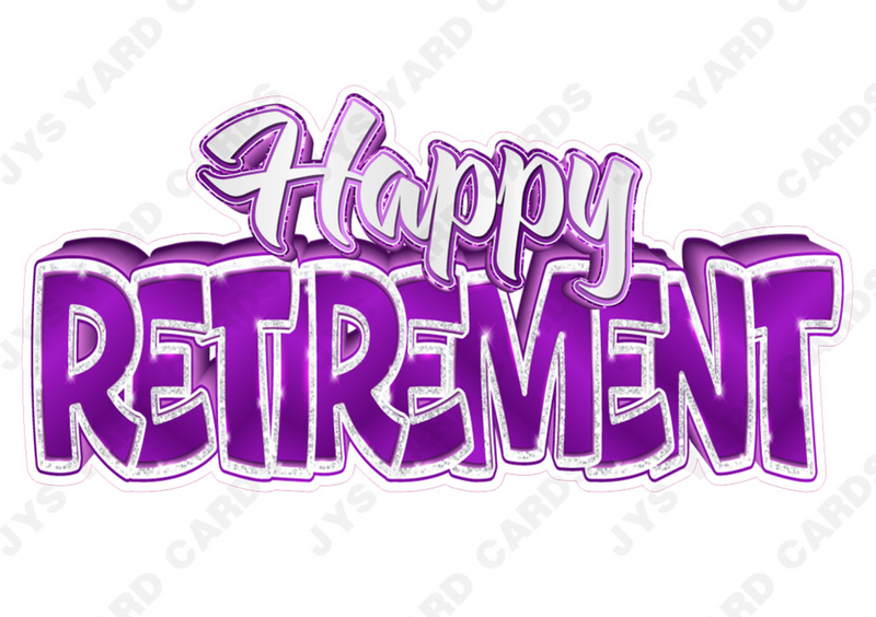 Single Retirement Centerpiece: Multiple Colors - Yard Card Signs by JYS International