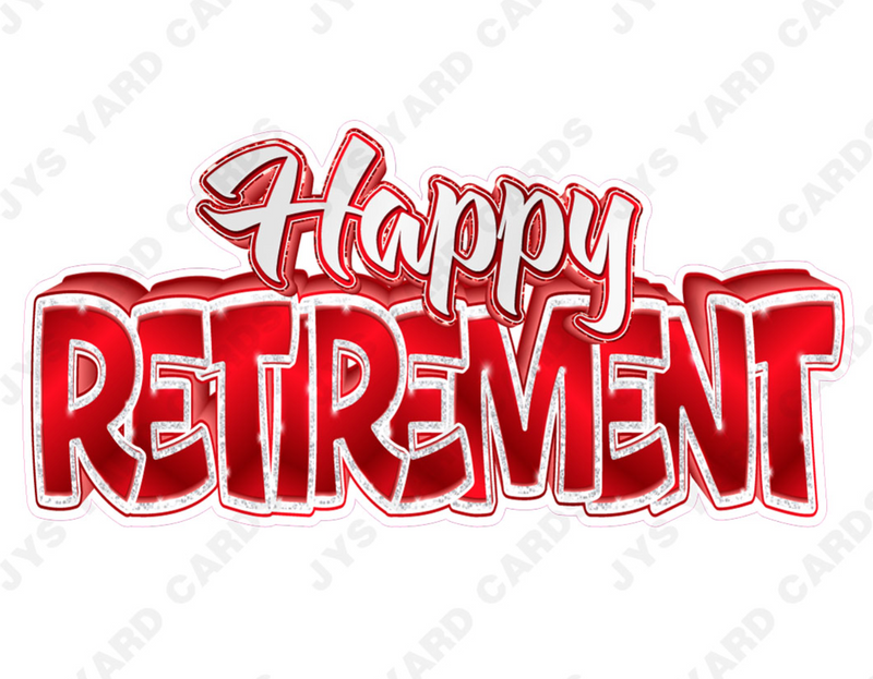 Retirement Centerpiece: Multiple Colors - Yard Card Signs by JYS International