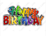 Jazzy Birthday Centerpiece: Multiple Colors - Yard Card Signs by JYS International