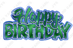 Single Jazzy Birthday Centerpiece: Multiple Colors - Yard Card Signs by JYS International