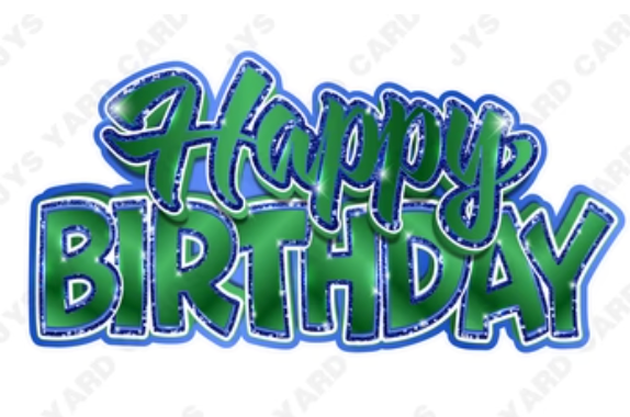 Jazzy Birthday Centerpiece: Multiple Colors - Yard Card Signs by JYS International