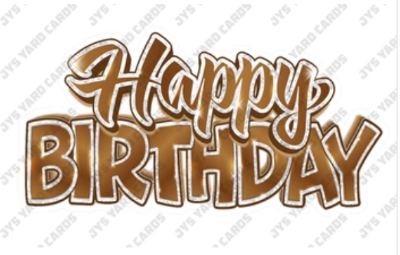 Jazzy Birthday Centerpiece: Multiple Colors - Yard Card Signs by JYS International