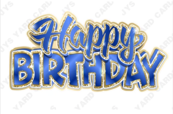 Jazzy Birthday Centerpiece: Multiple Colors - Yard Card Signs by JYS International